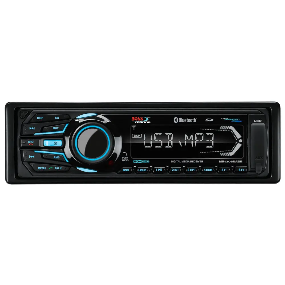 Boss Audio Mr1308uabk Bluetooth - Fully Marinized Mp3-Compatible Digital Media Receiver W/Usb  Sd Memory Card Ports  Aux Input [Mr1308uabk] 1