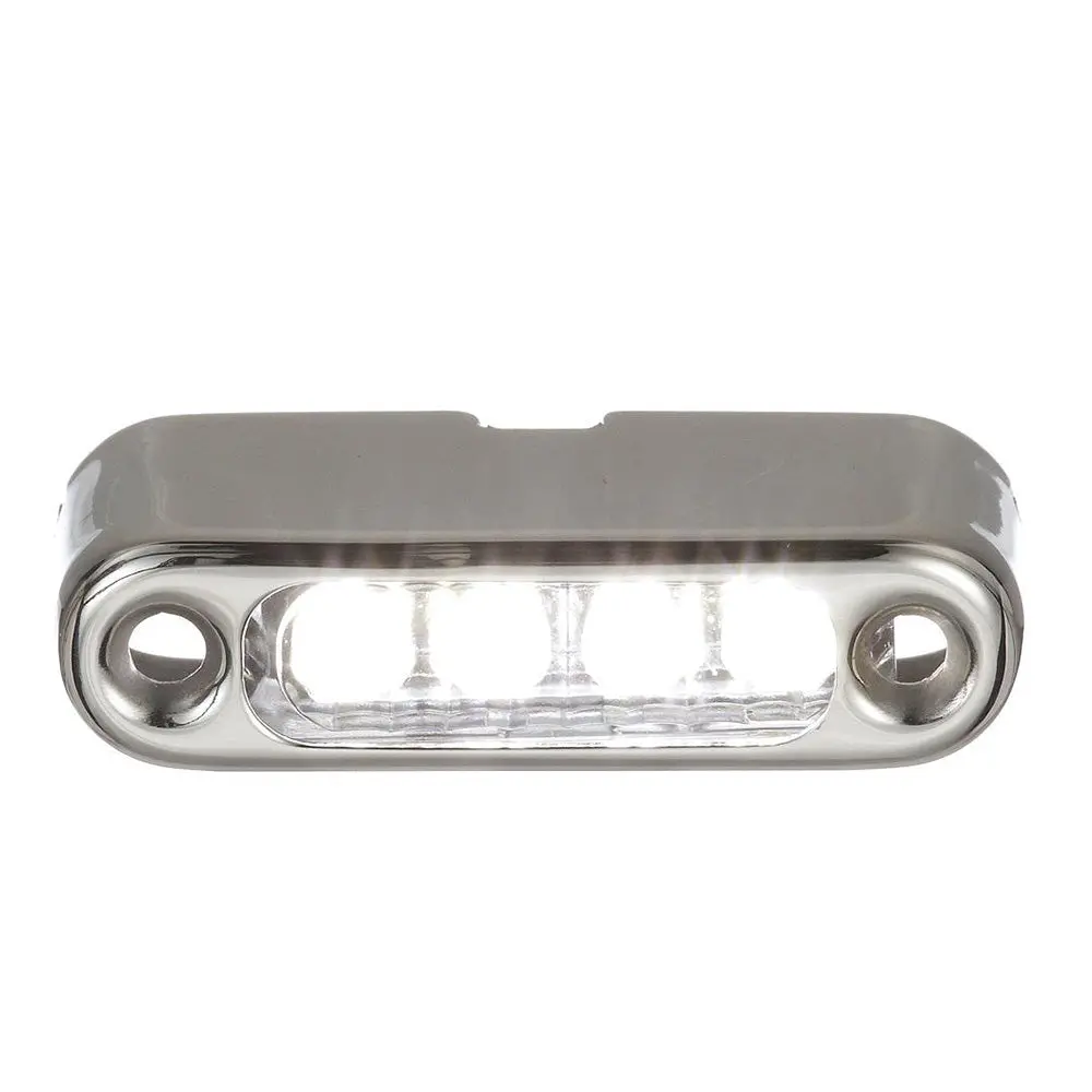 Attwood White Led Micro Light W/Stainless Steel Bezel  Vertical Mount [6350W7] 1