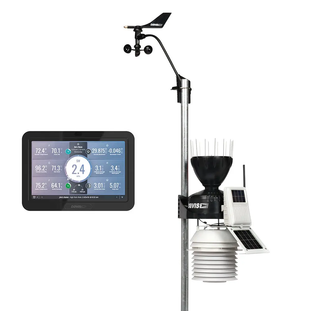 Davis Vantage Pro2 Wireless Weather Station W/Weatherlink Console  24Hr Fan Aspirated Radiation Shield [6253] 1