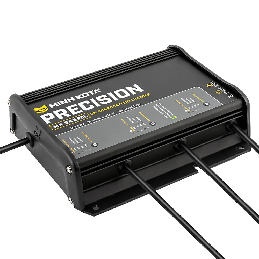 Minn Kota On-Board Precision Charger Mk-345 Pcl 3 Bank X 15 Amp Li Optimized Charger [1833454] 1