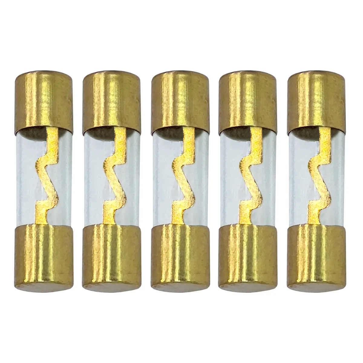 Agu Fuse 10A-100A Gold Glass Inline For Car Auto Audio Stereo Amplifier Protection 1