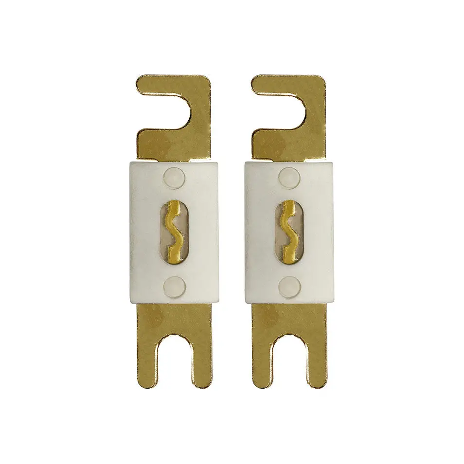 Ceramic Anl Fuse 50-500 Amp 32V Gold Plated Fuses For Auto Marine Stereo Audio Video 2 Pack 1