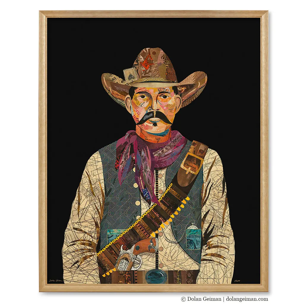 Ace Of Spades Original Paper Collage 1