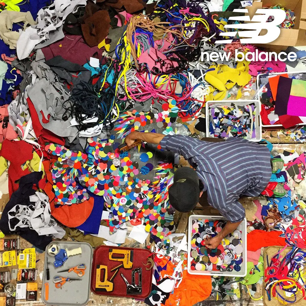 Upcycled Recycled World Map For New Balance Headquarters 1