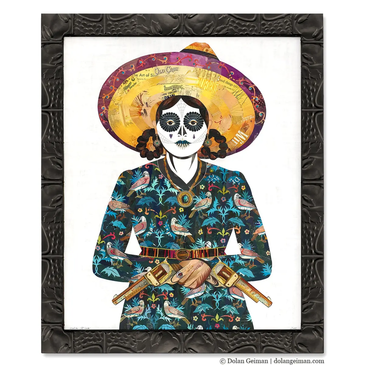 Adelita (Paradise) Original Paper Collage 1