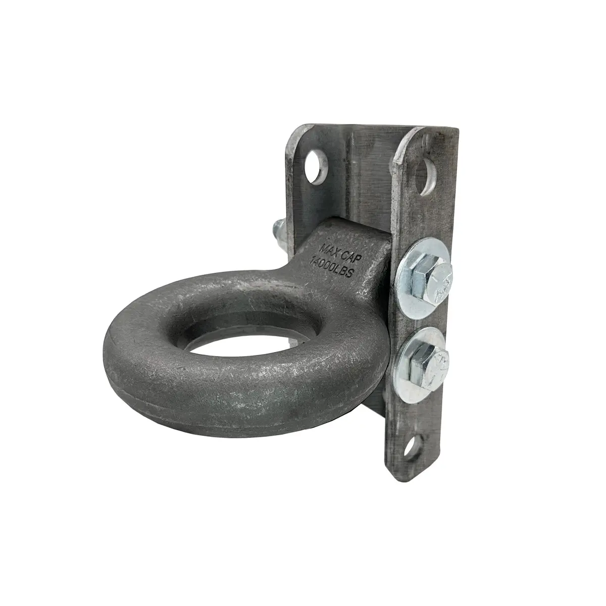 Adjustable Channel Bracket & Lunette Ring - 4 Hole 3-Position, 14,000 Lb Ring 1