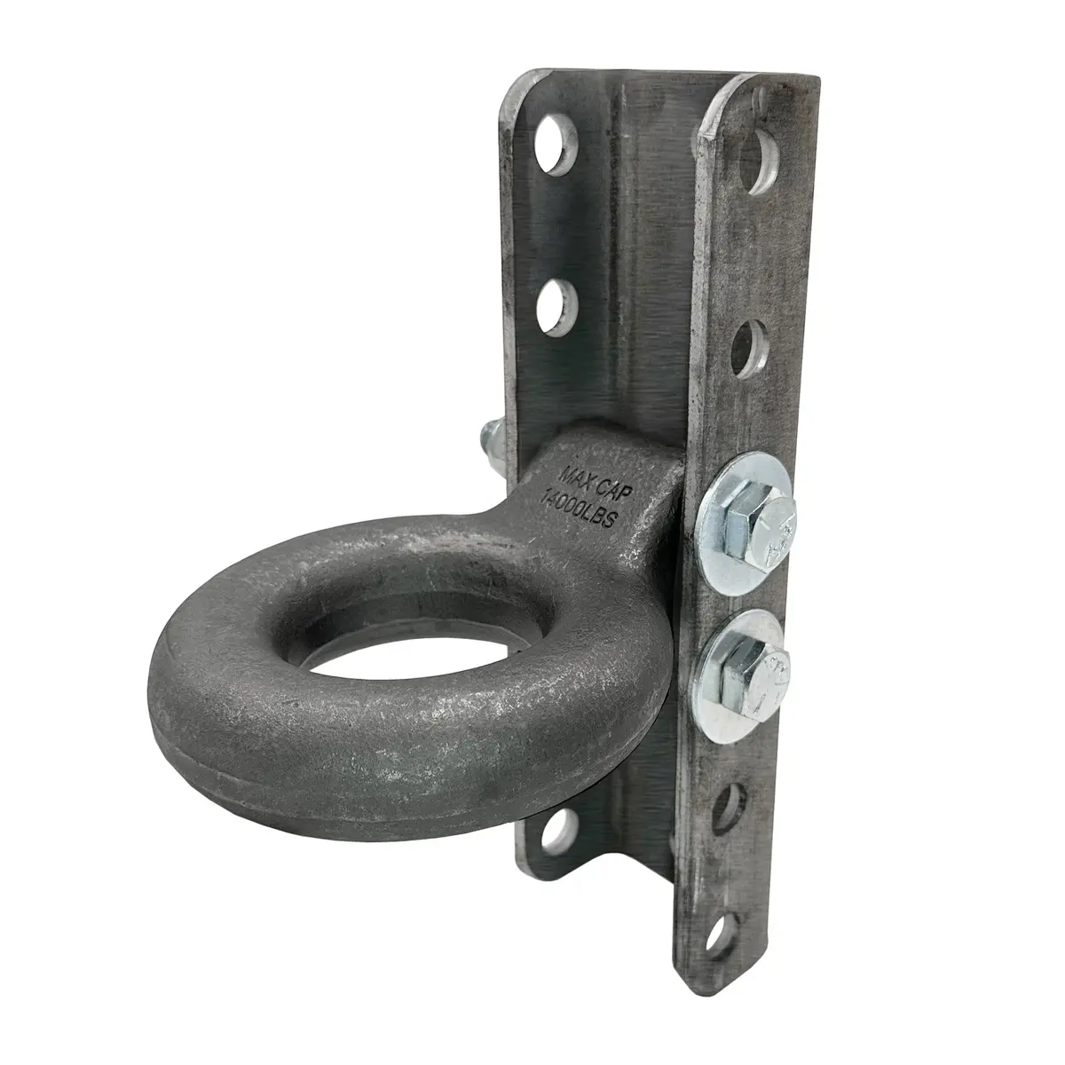 Adjustable Channel Bracket & Lunette Ring - 6 Hole 5-Position, 14,000 Lb Ring 1