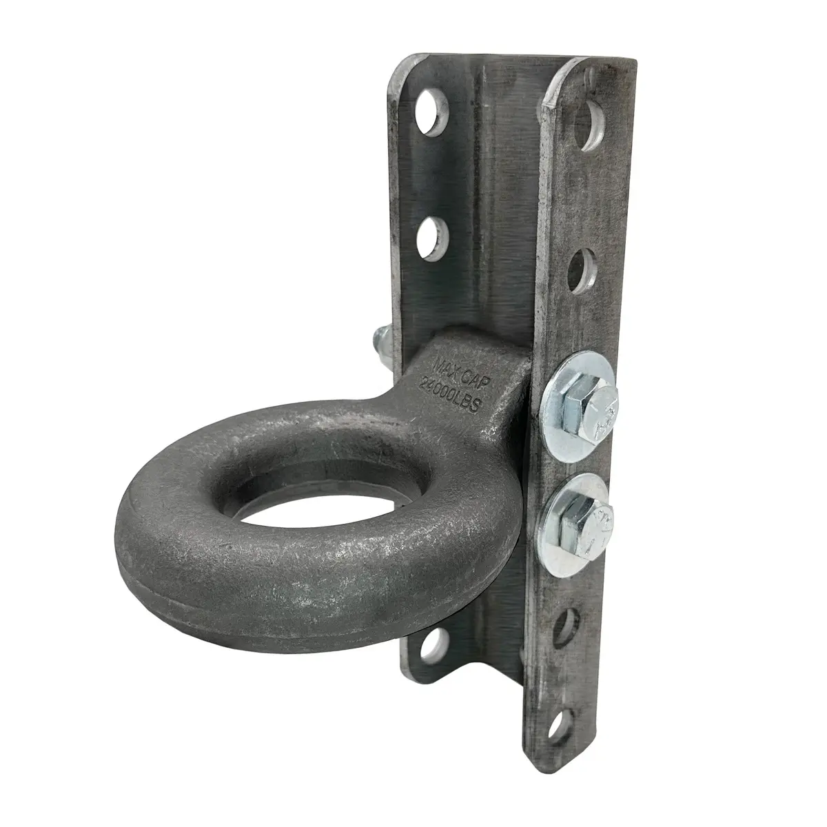 Adjustable Channel Bracket & Lunette Ring - 6 Hole 5-Position, 24,000 Lb Ring 1