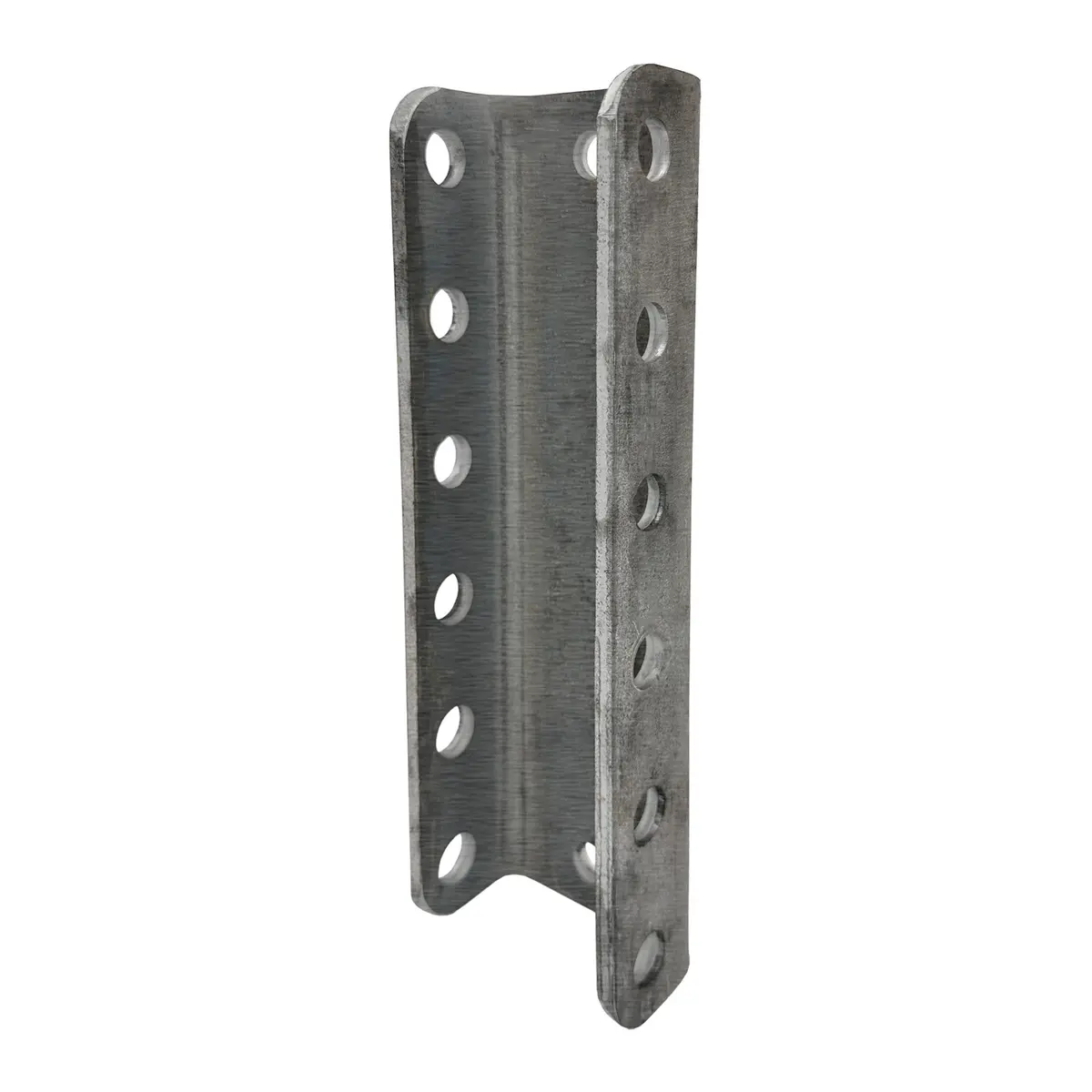 Adjustable C Channel Bracket For Trailer Coupler, 11-3/4 Inch, 2 Inch Bolt Pattern - 6 Hole, 5-Position 1