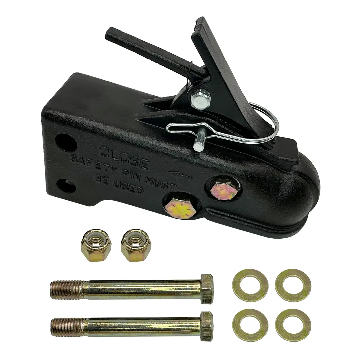Adjustable Trailer Coupler, 2-5/16" Ball - 15,000 Lbs - Channel-Mount Coupler 2