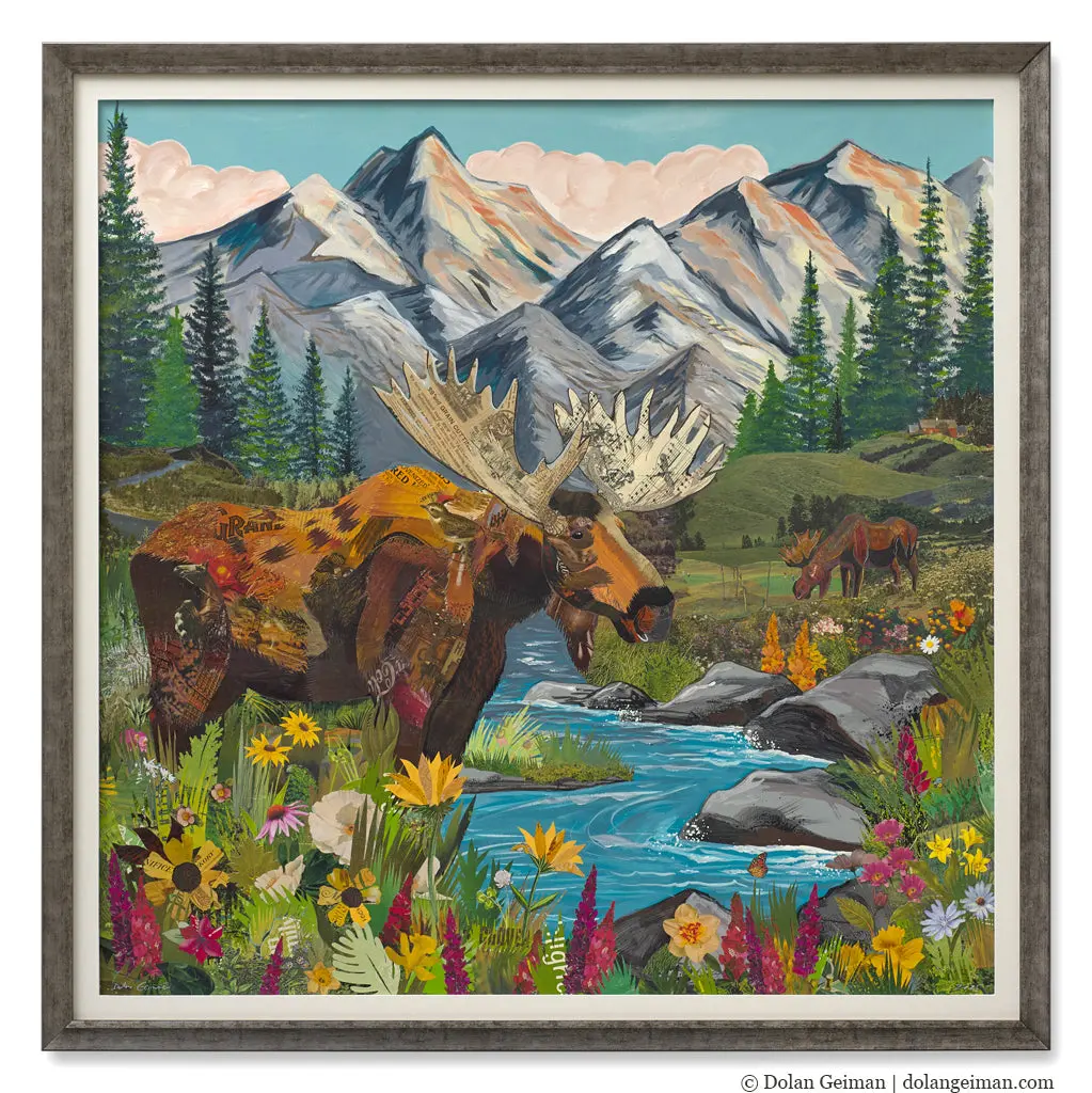 Alpine Brothers Original Paper Collage 1