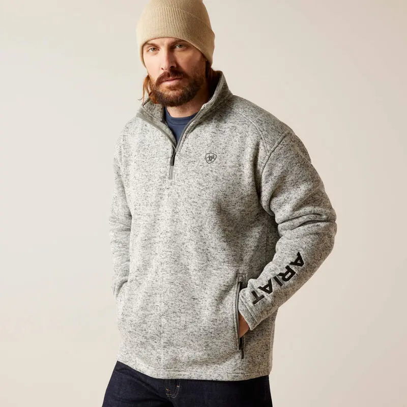 Ariat Caldwell Logo Quarter Zip Sweater 1