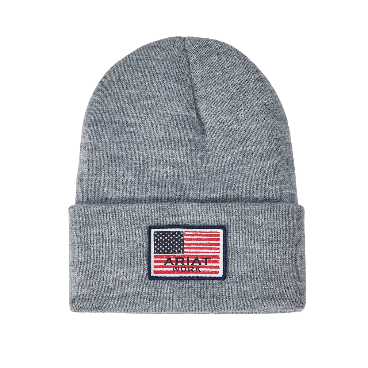 Ariat Mens Rebar American Flag Patch Beanie 1