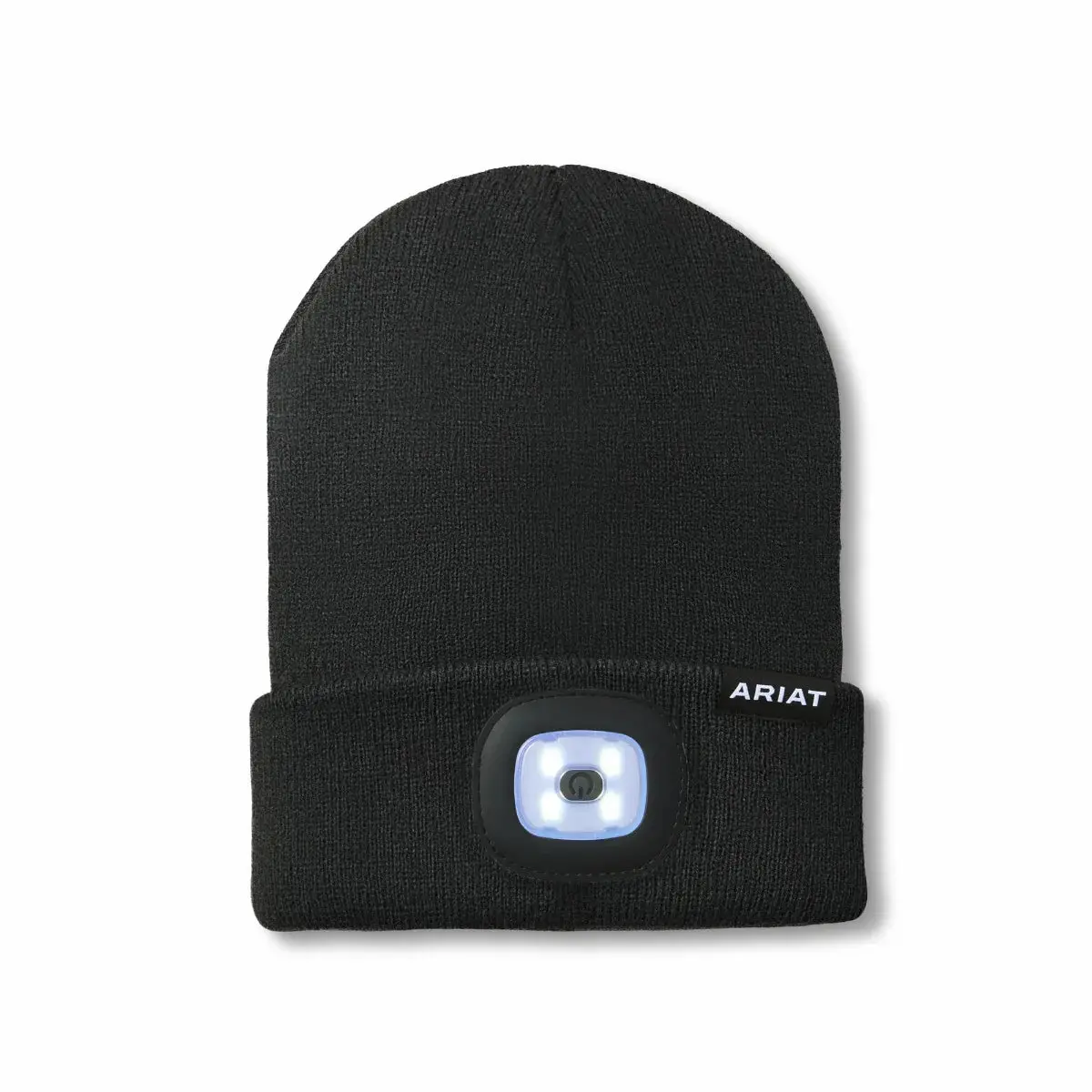 Ariat Rebar Headlight Black One Size Beanie 1