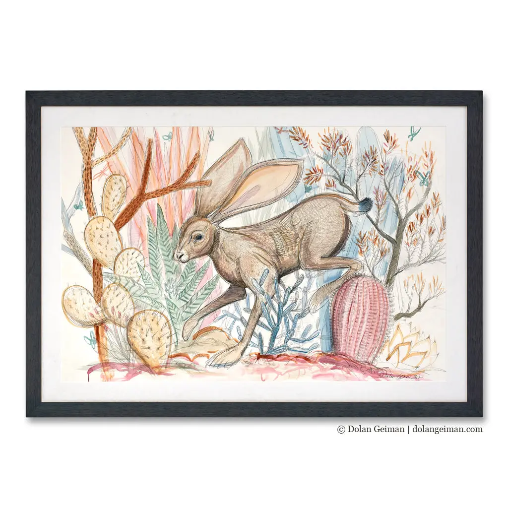 Arroyo Shoulder Original Mixed Media Painting 1