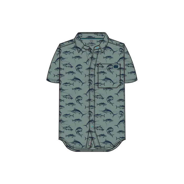 Avid Palapa Short Sleeve Button Up 1