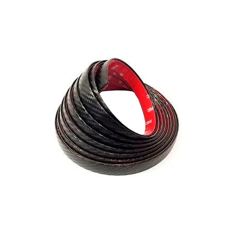 Black Carbon Fiber Wheel Well Fender Trim Molding Kit - 3/4" Wide Universal Fitment 1