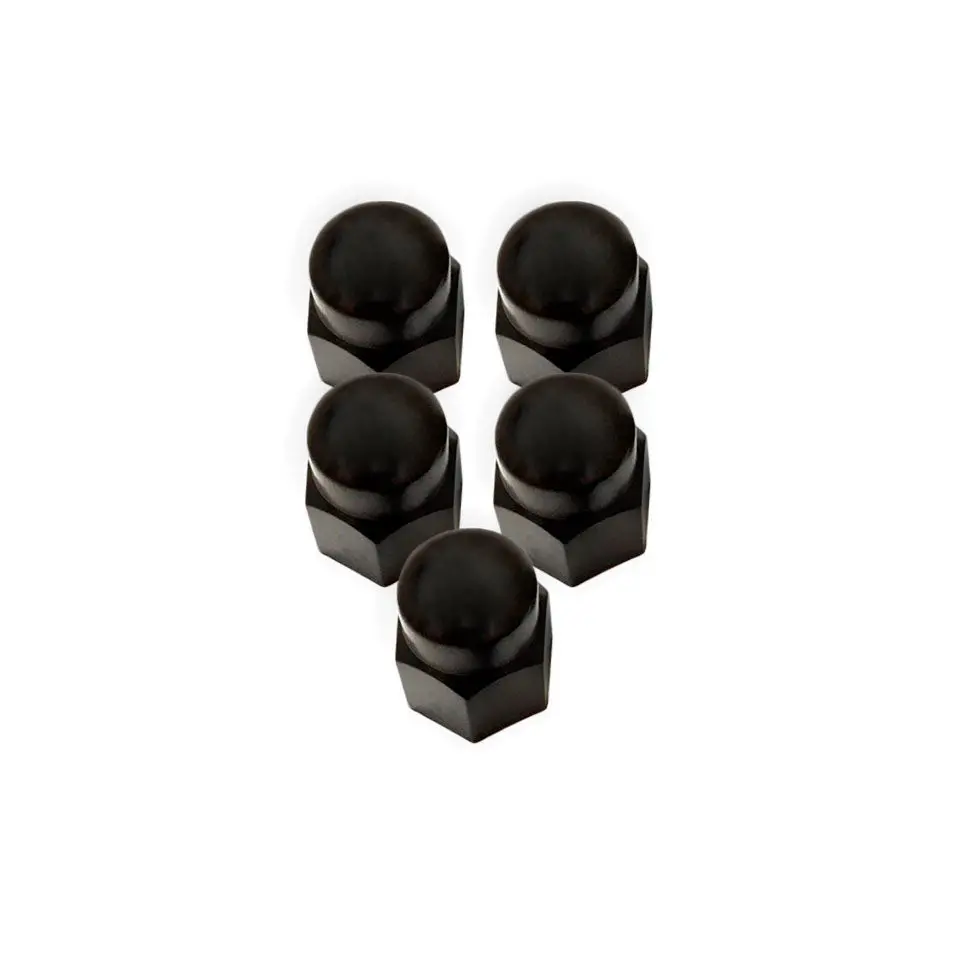 Black Nylon Lug Nut Cover Cap 13/16" Trailer Camper Travel Truck 1