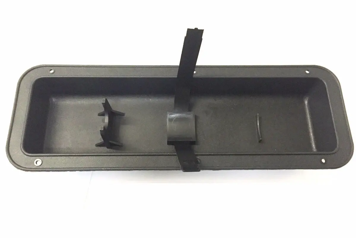 Black Fire Extinguisher Wall Mount Pocket Recessed Bracket Holder Hanger Boat Rv 2