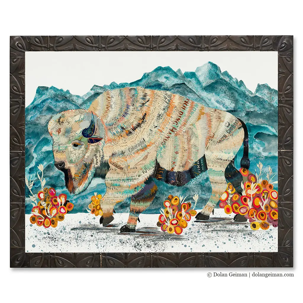 Big Spirit Original Paper Collage 1