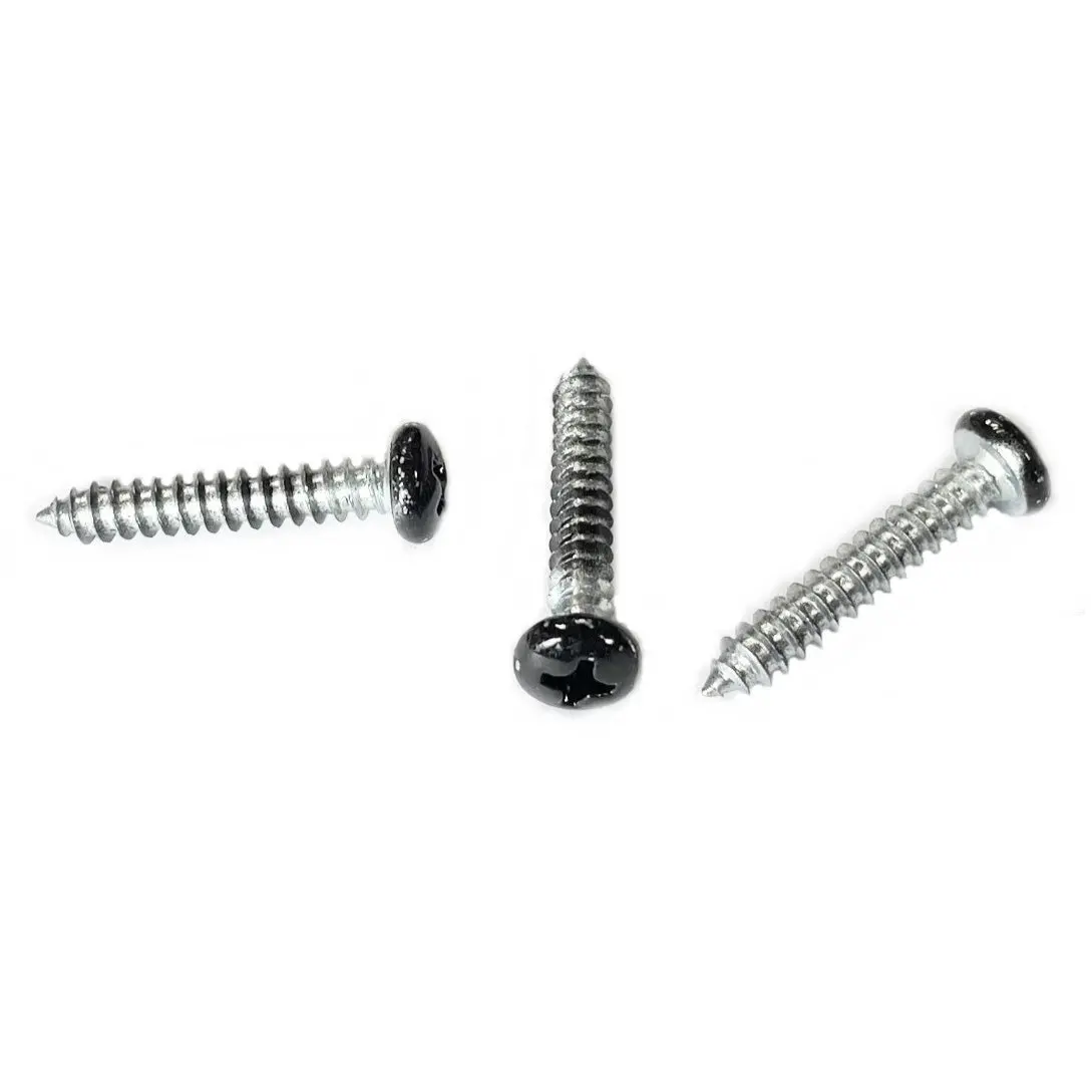 #8 X 1" Black Pan Head Metal Rv Screws | Phillips Drive | 1 Inch Rv Interior/Exterior Screws | Factory Finished Look 1