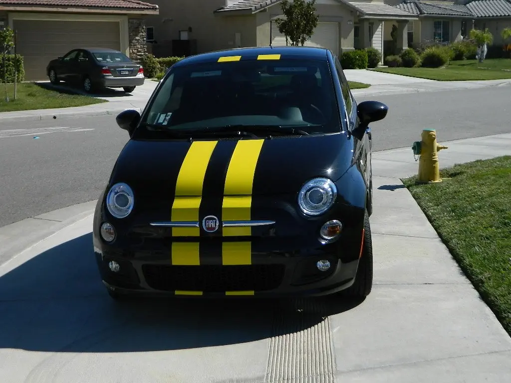 Fiat 500 Dual Racing Stripe Kit 2