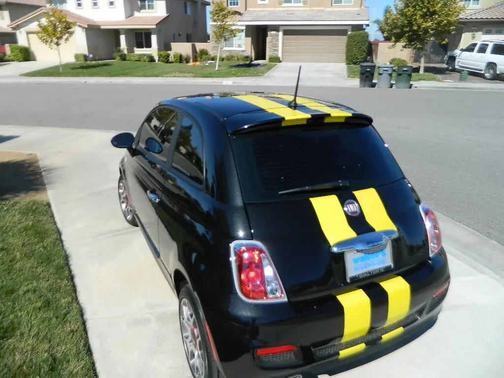 Fiat 500 Dual Racing Stripe Kit 3