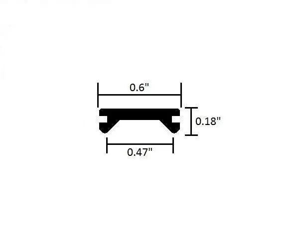 5/8" Black Vinyl Trim Molding Screw Cover Rv Boat Camper Travel Trailer 0.6" 3