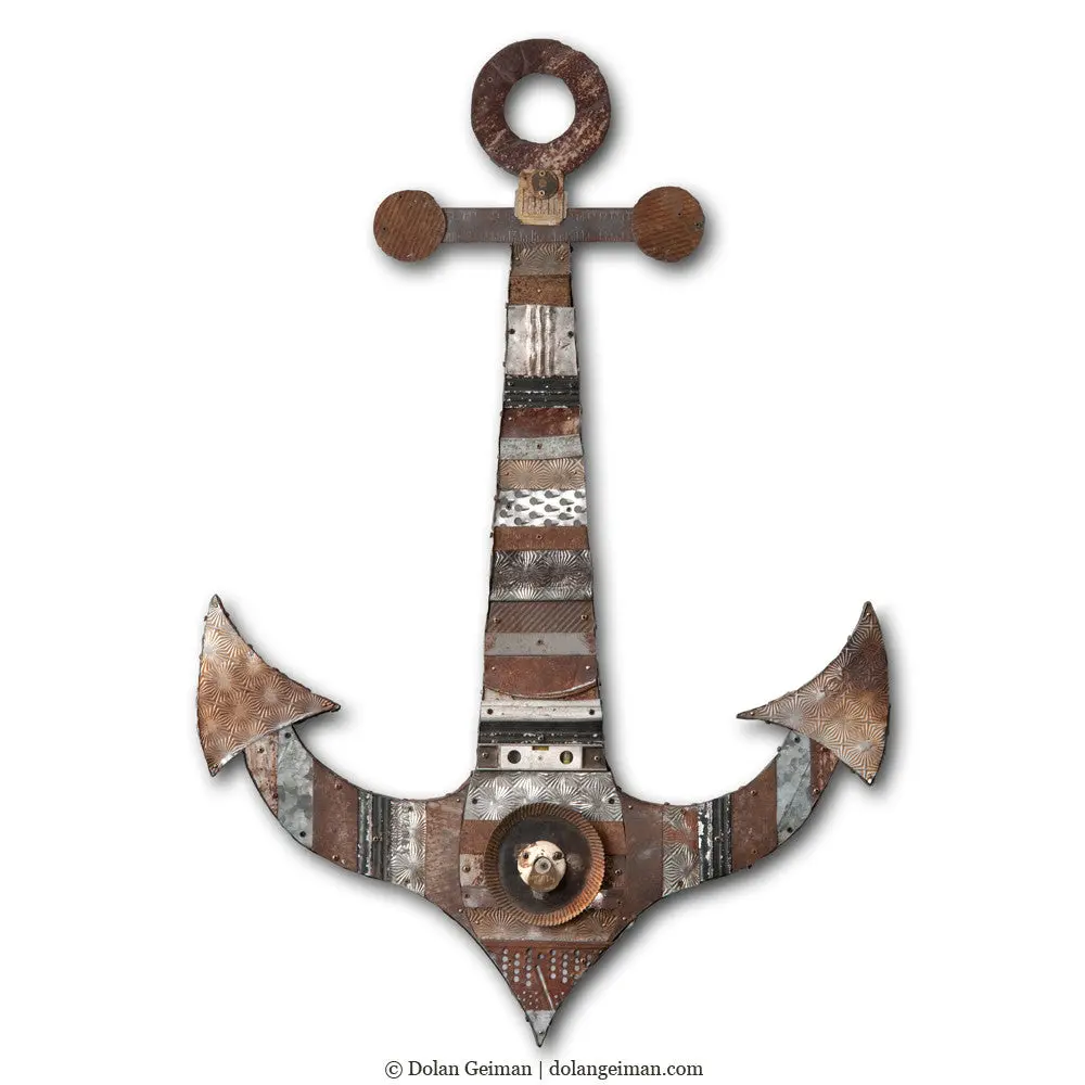 Blackbeard's Anchor Original Metal Wall Sculpture 1