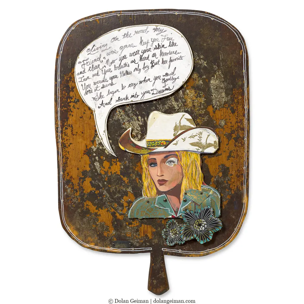 Blonde Girls In Expensive Hats Playing Cover Songs At The  Corner Bar On Thursday Nights Original Mixed Media Wall Art 1