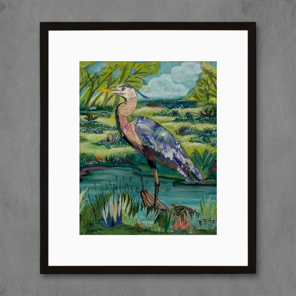 Blue Heron Of Bastrop Limited Edition Paper Print 4