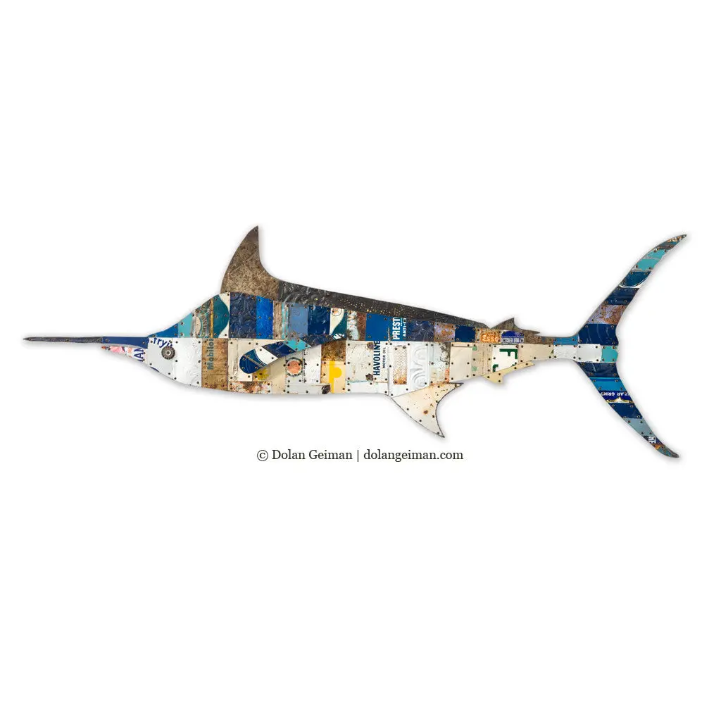 Blue Marlin Original Metal Wall Sculpture 1