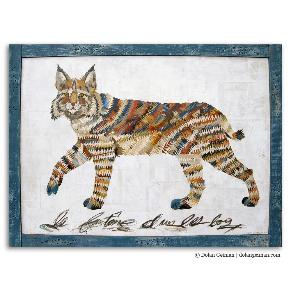 Bobcat Original Paper Collage 1