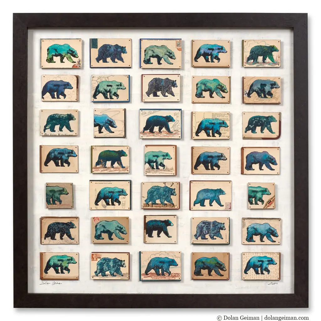 Bruins Original Mixed Media Wall Art 1