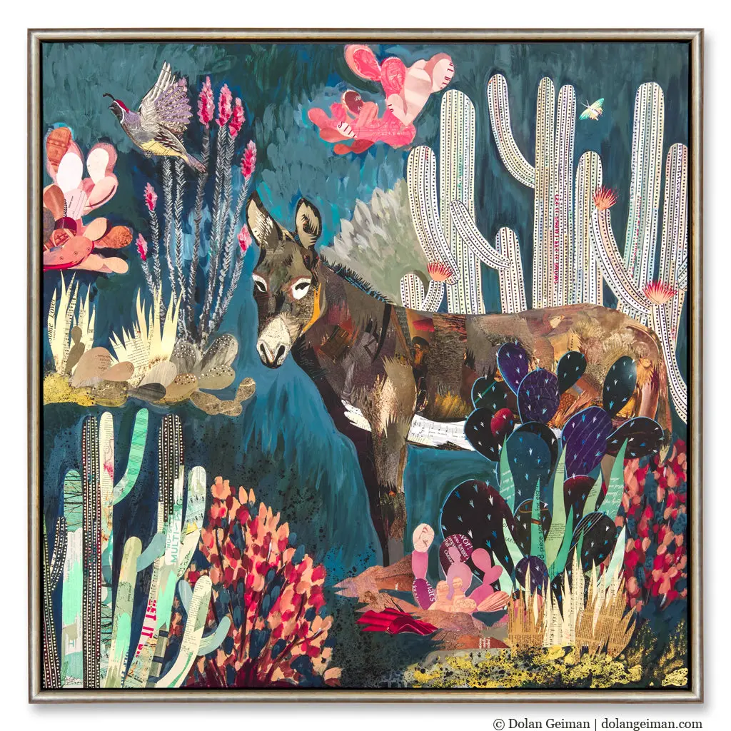 Burro Country Canvas Print With Float Frame 1