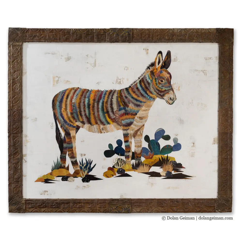 Burro, I Original Paper Collage 1