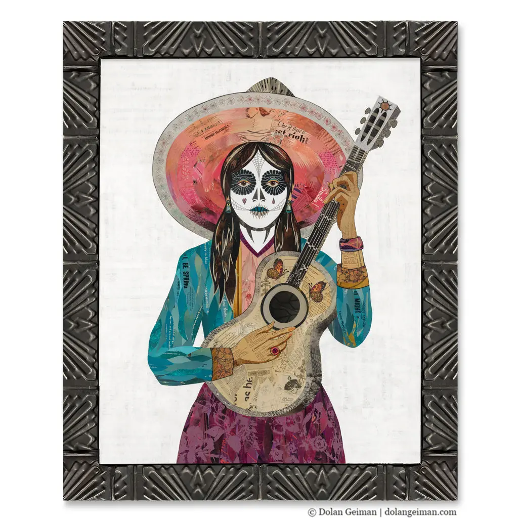 Butterfly Serenade Original Paper Collage 1