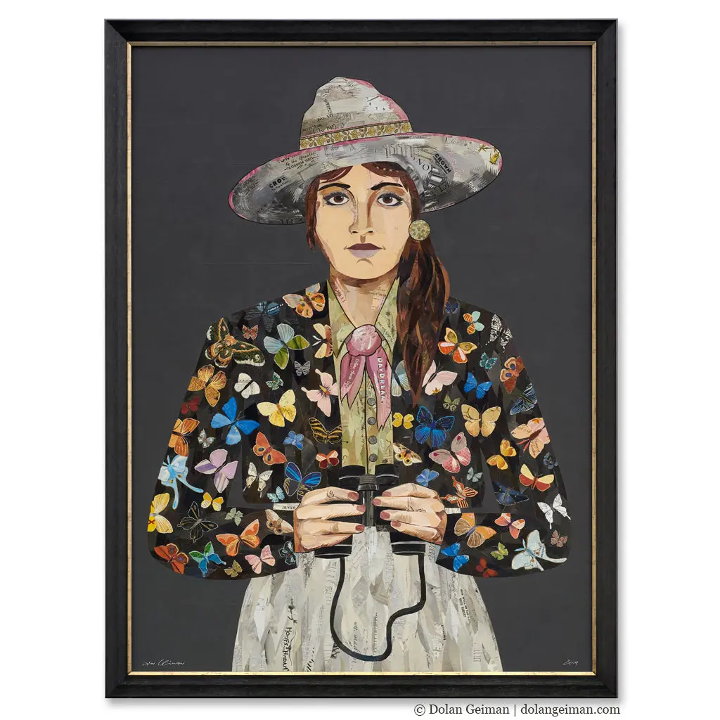 Butterfly Ranger Original Paper Collage 1