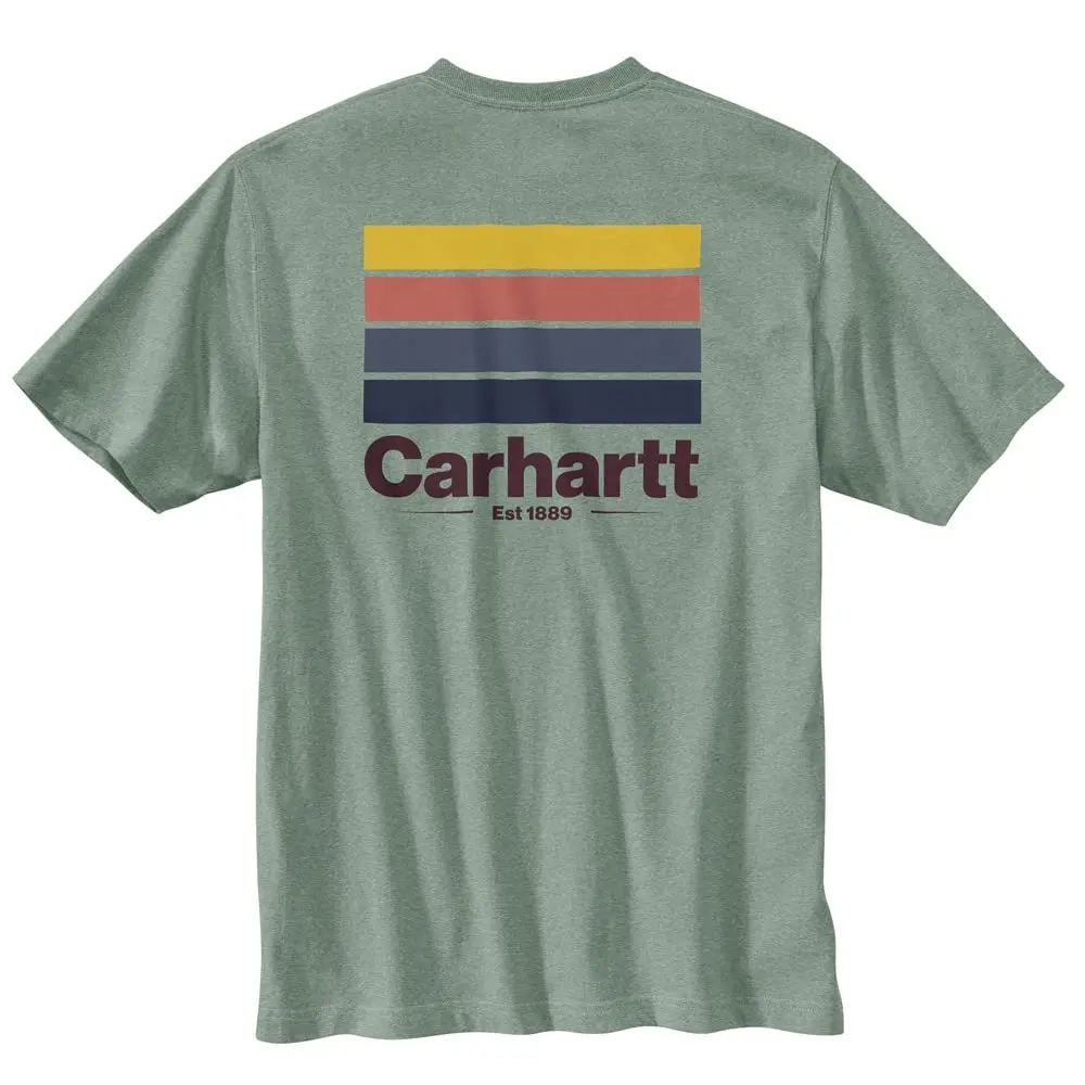 Carhartt Relaxed Fit Heavyweight Short Sleeve Pocket Line Graphic T-Shirt 1
