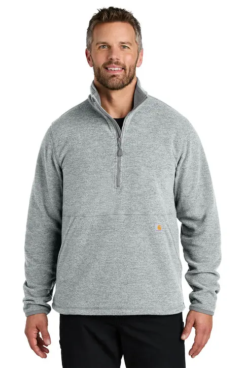 Textured 1/2-Zip Fleece Jacket 1