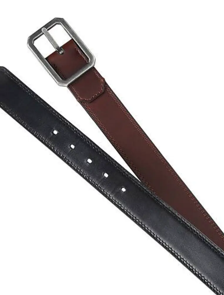 Carhartt Leather Reversible Center Bar Buckle Belt 1