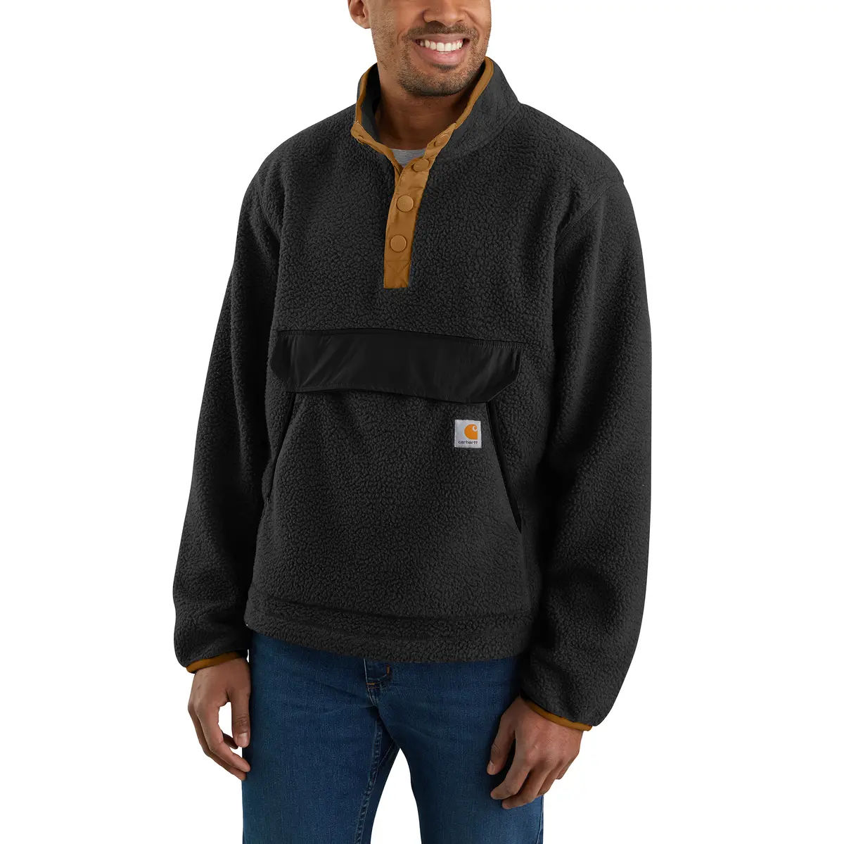 Carhartt Relaxed Fit Snap Front Fleece Pullover 1