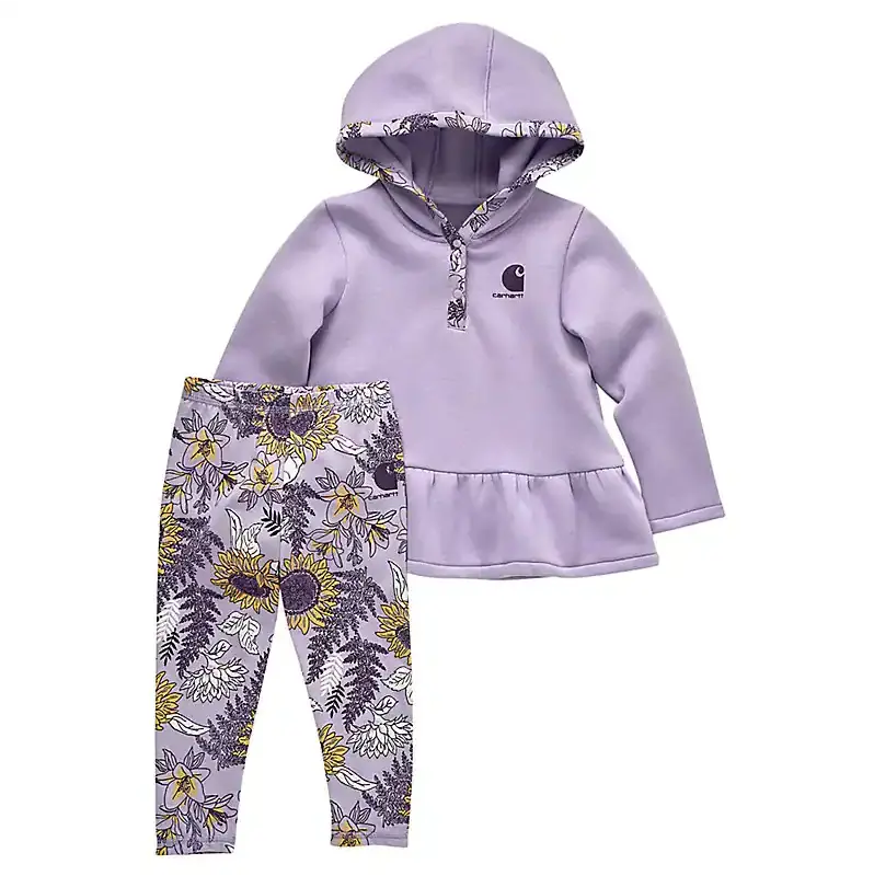 Carhartt Kids Girl's 2-Piece Long Sleeve Shirt And Legging Set 1