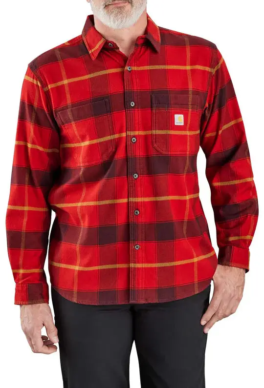 Carhartt Relaxed-Fit Midweight Flannel Plaid Shirt