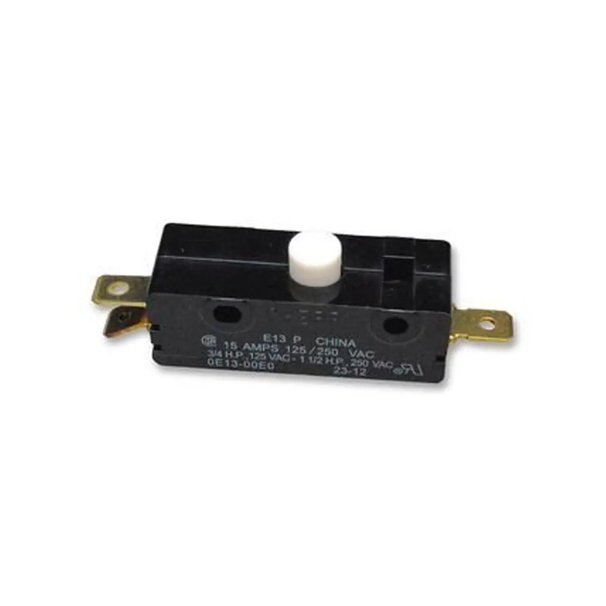 Cherry E13-00E Switch Single Pole, Button Actuator 15A @ 125/25 Vac - E1300e 1
