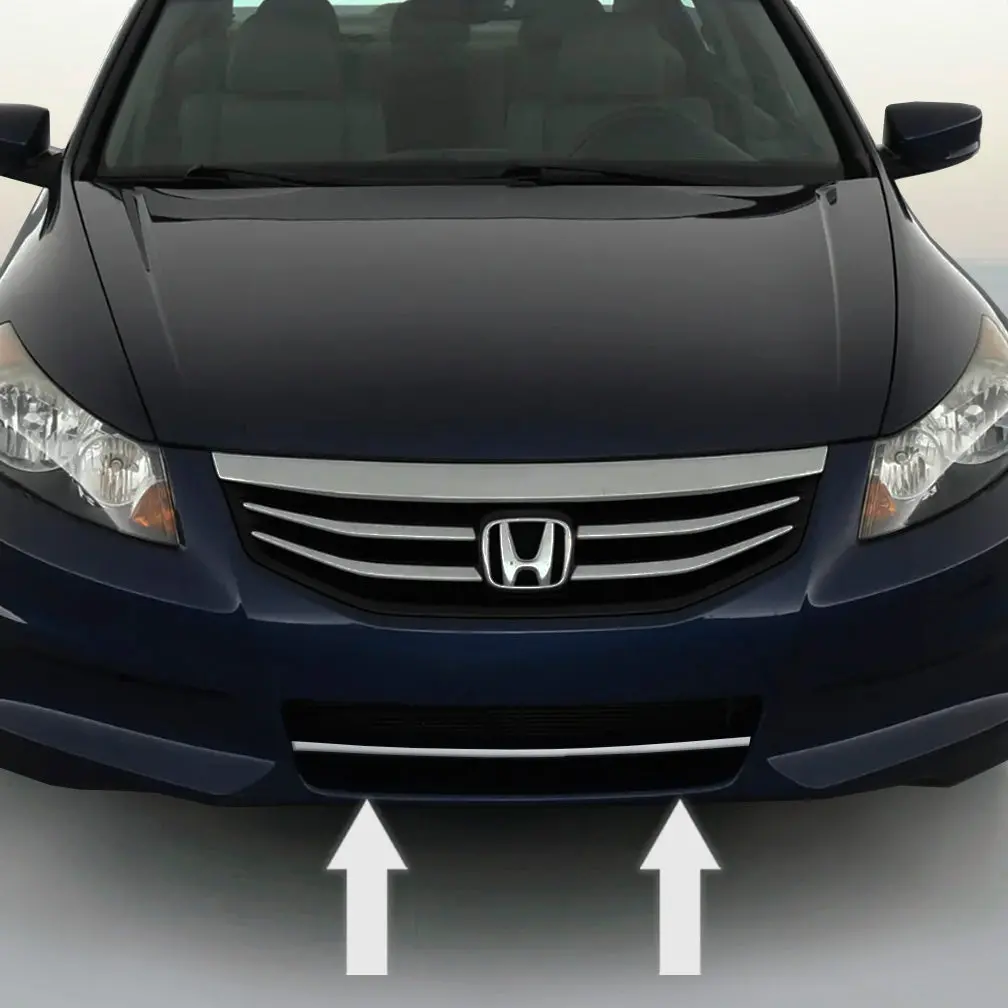 2011-2012 Honda Accord Chrome Front Bumper Grille Trim Molding 1