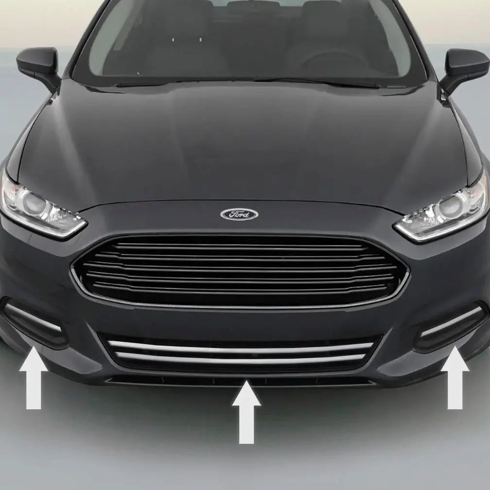 2013-2018 Ford Fusion Chrome Grille Grill Trim 1