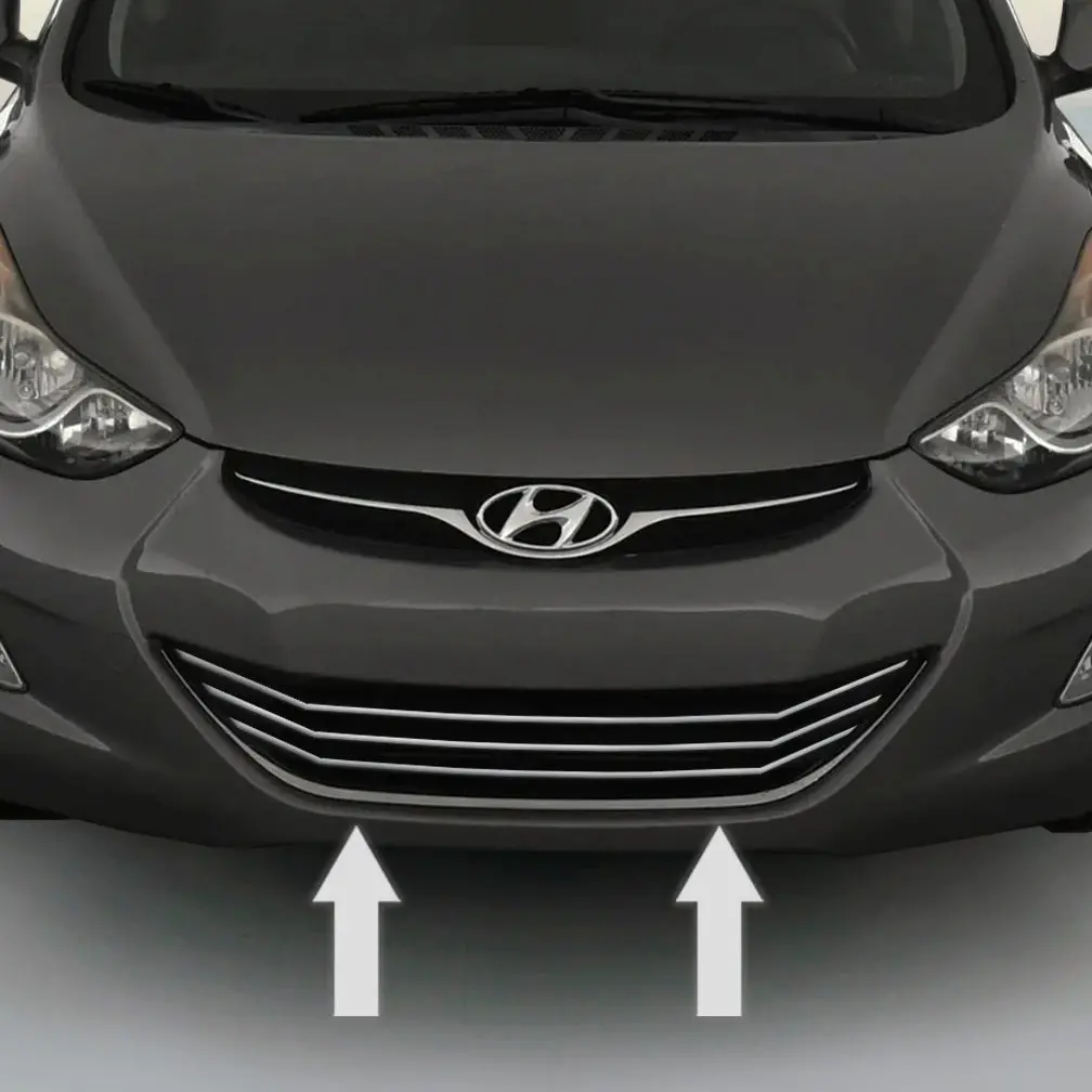2011-2016 Hyundai Elantra Chrome Grille Trim Molding 1