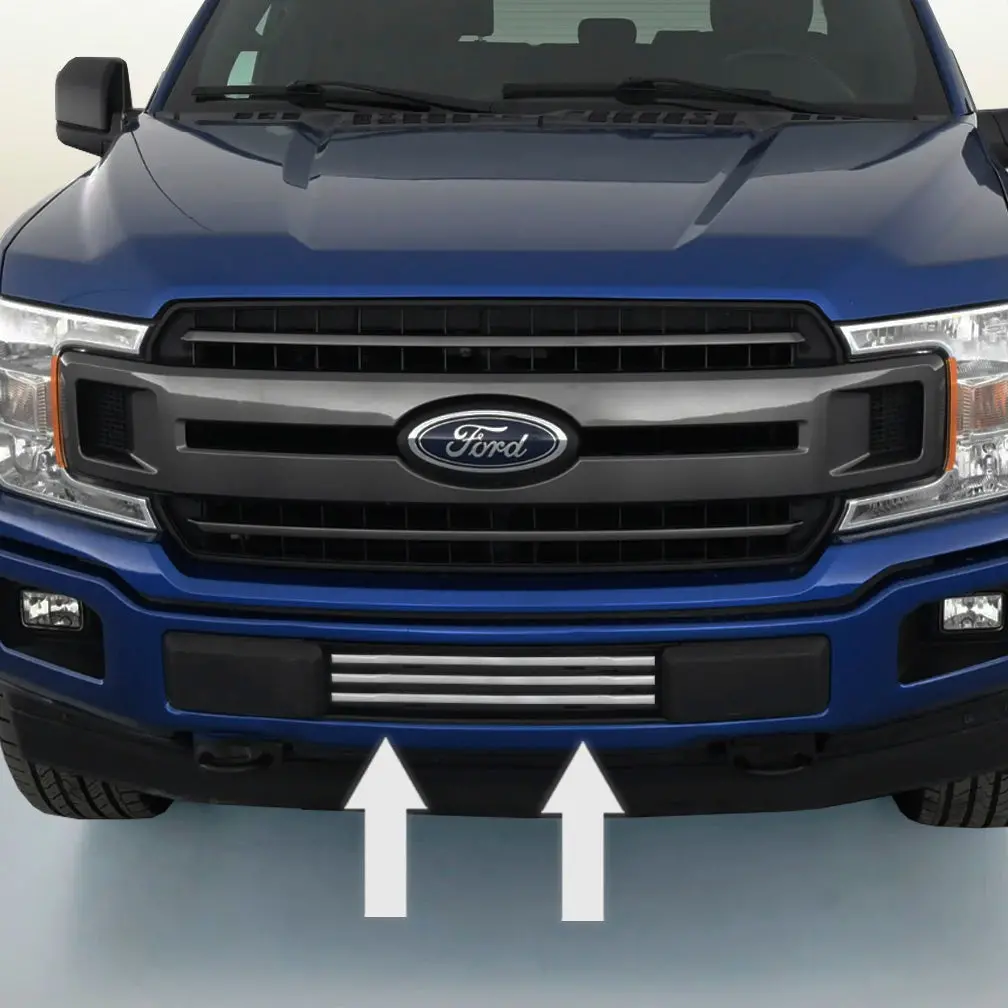 2015-2020 Ford F-150 Chrome Lower Grille Trim Kit 1