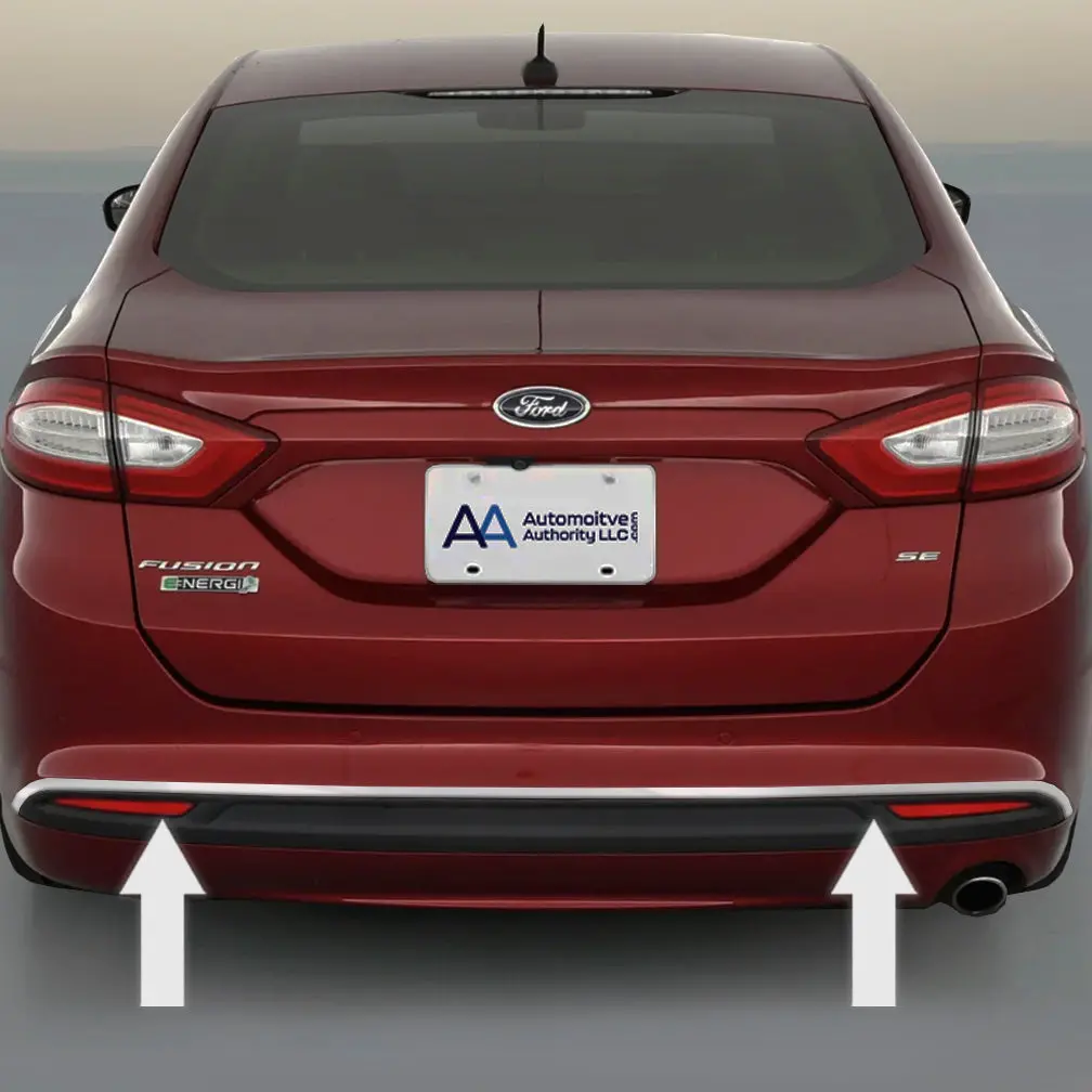 2013-2017 Ford Fusion Chrome Rear Bumper Trim Molding 1